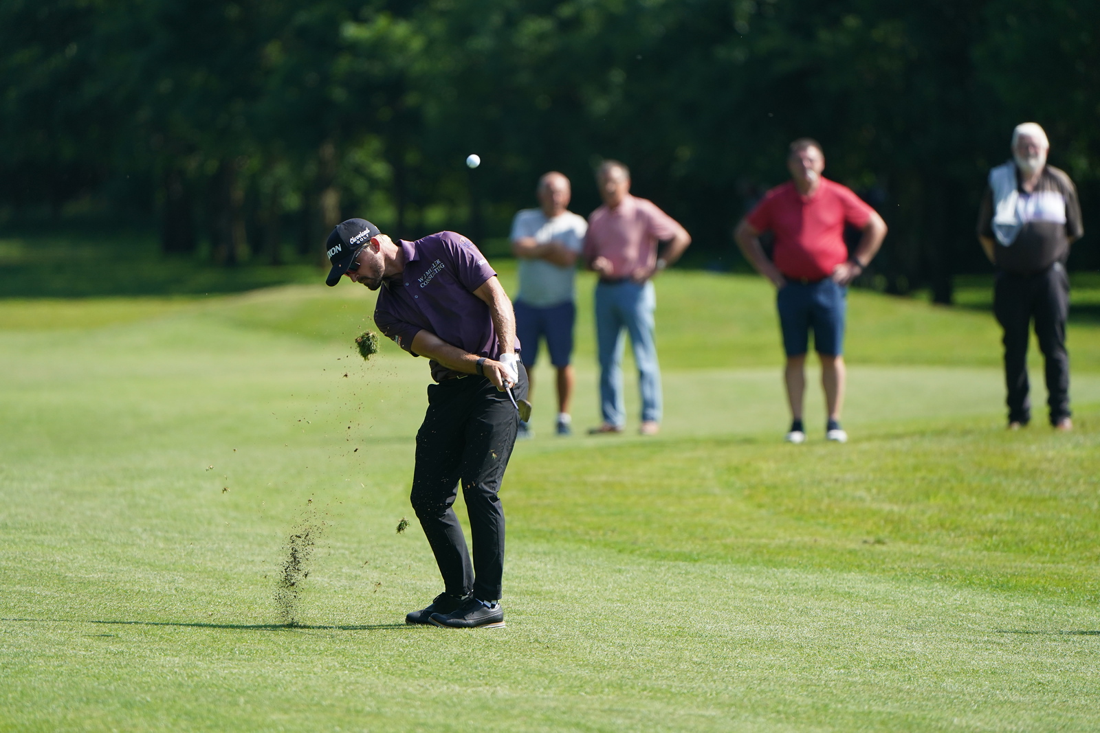 Brandon Robinson-Thompson playing golf at Galgorm Castle Golf Club 